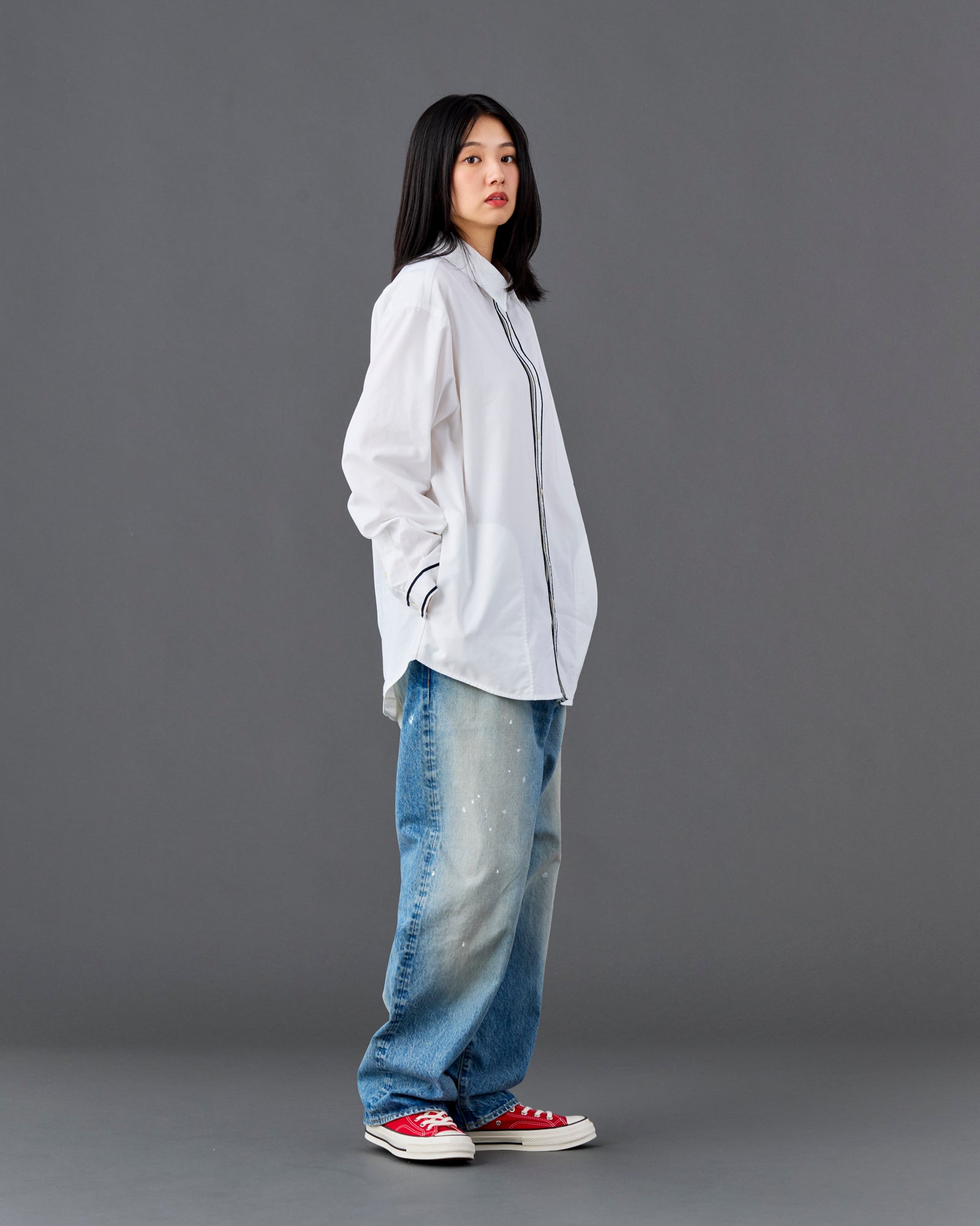 LR LOOSE FIT DENIM PANTS HW