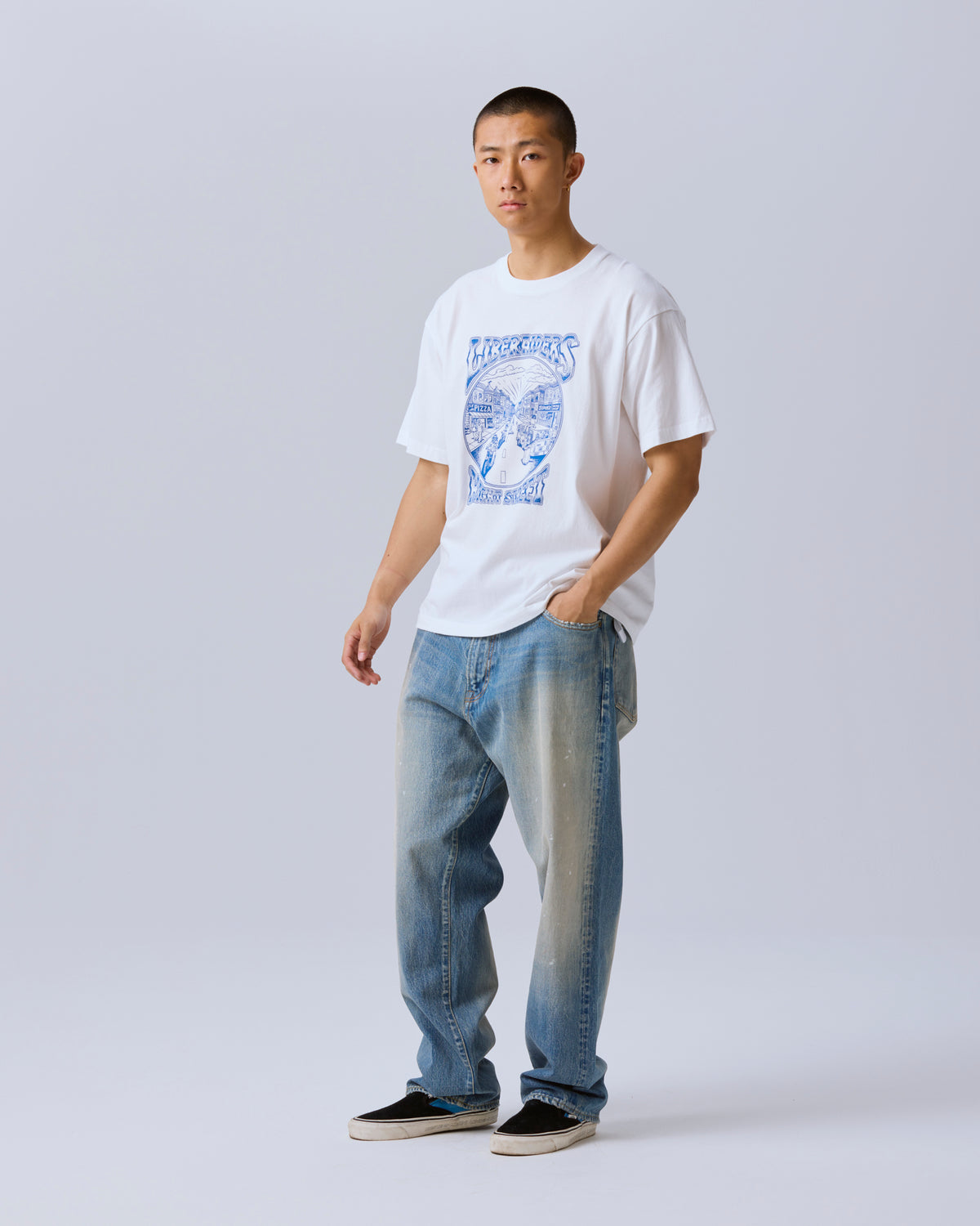 LR LOOSE FIT DENIM PANTS HW