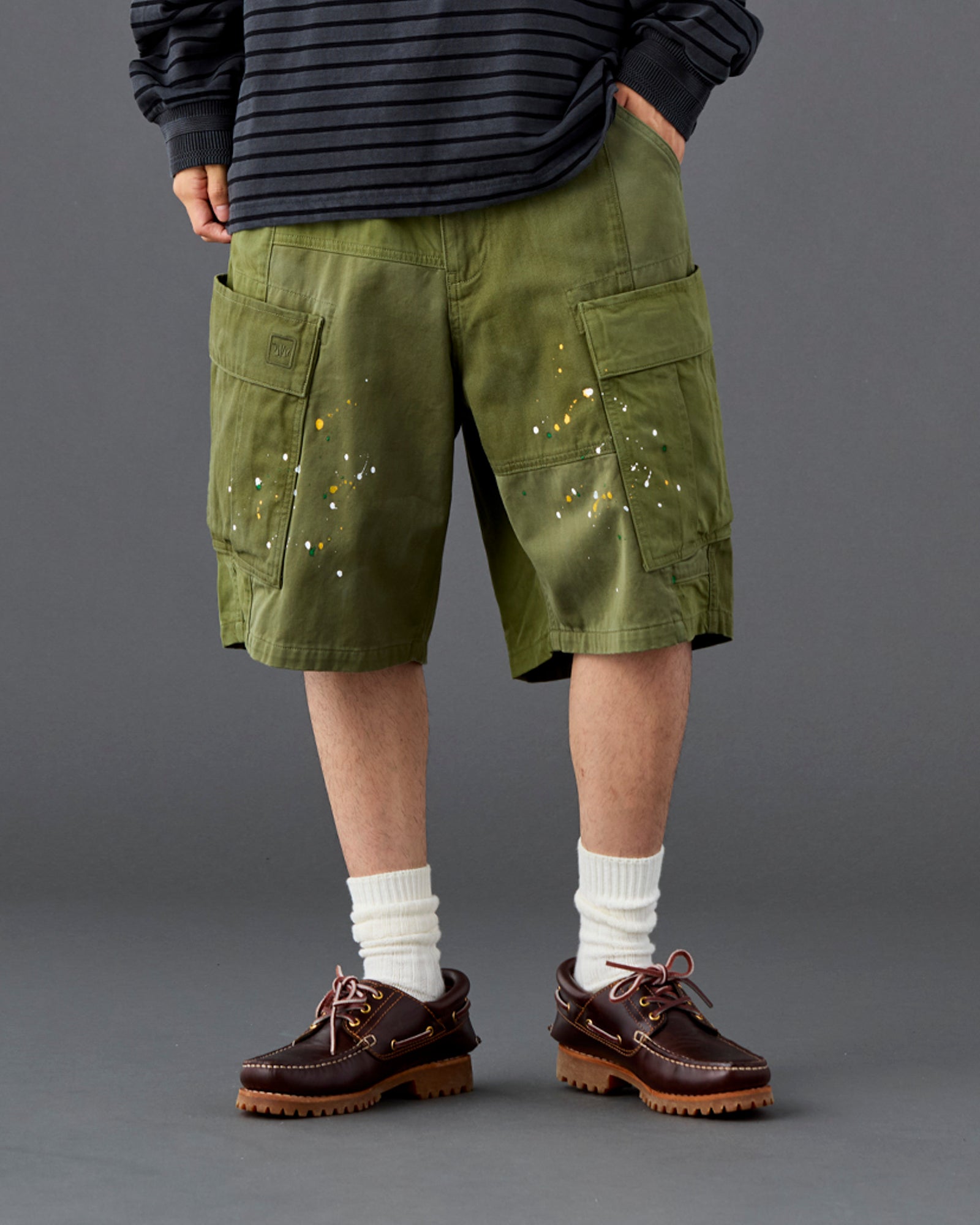 PATCHWORK BDU SHORTS