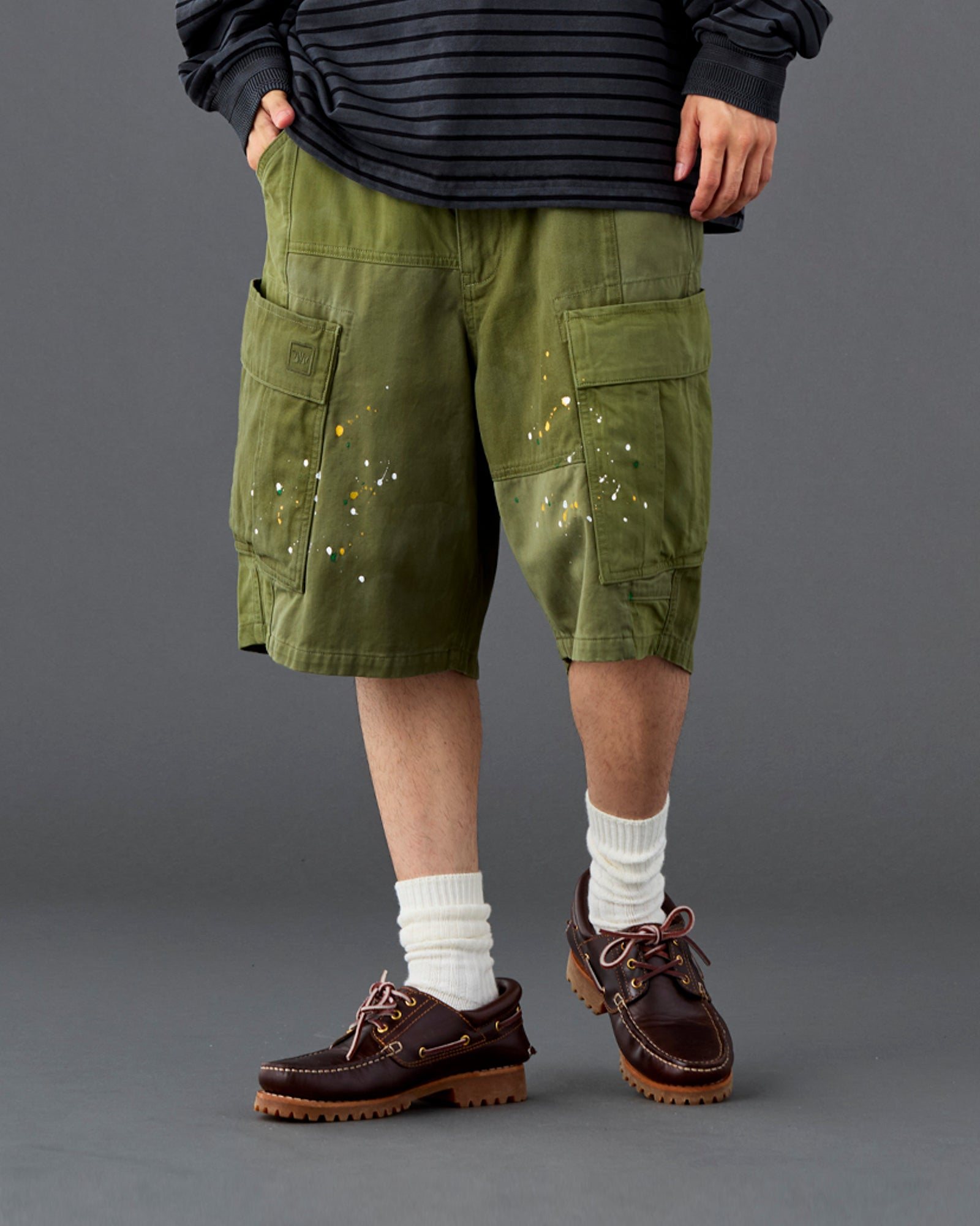 PATCHWORK BDU SHORTS