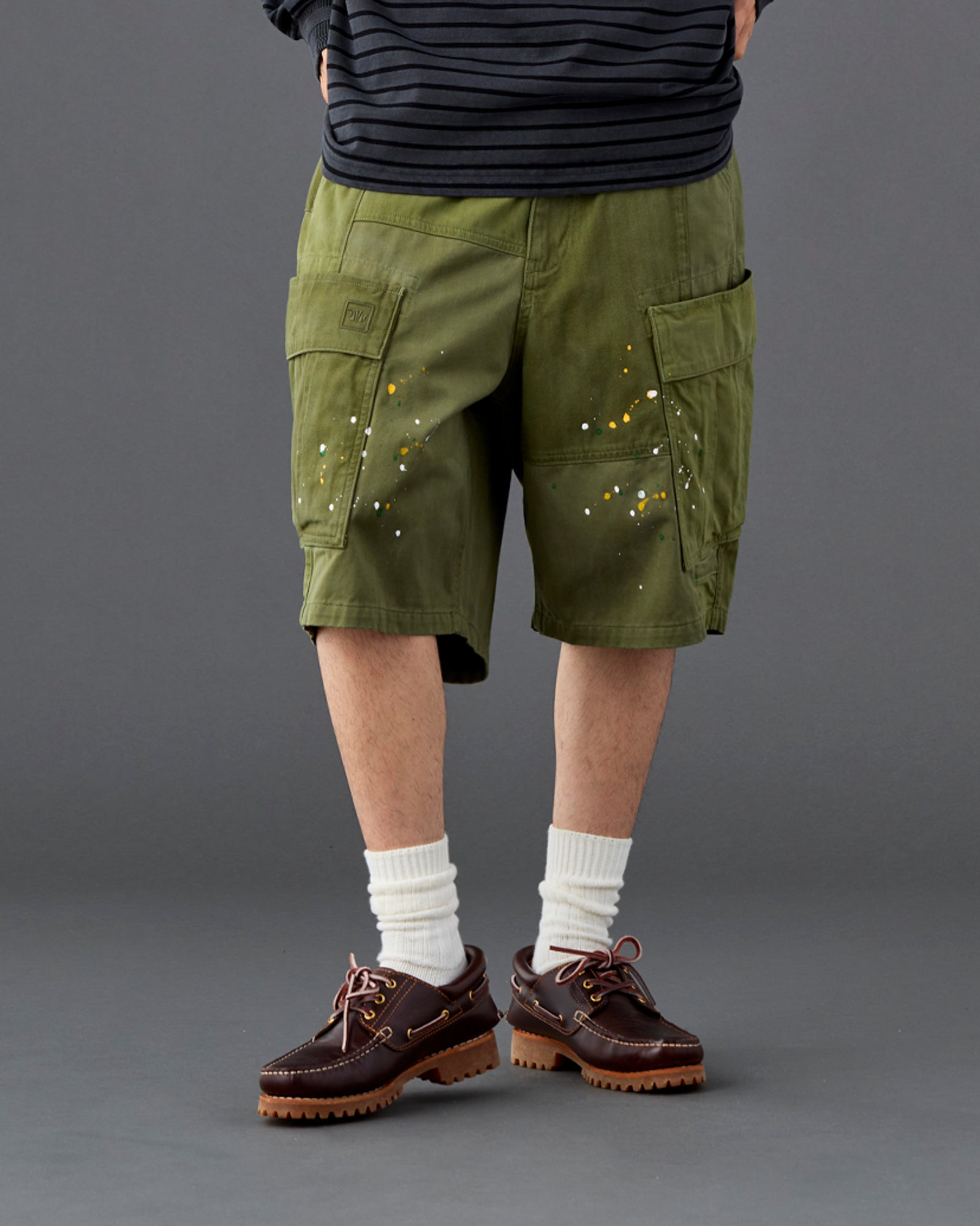 PATCHWORK BDU SHORTS