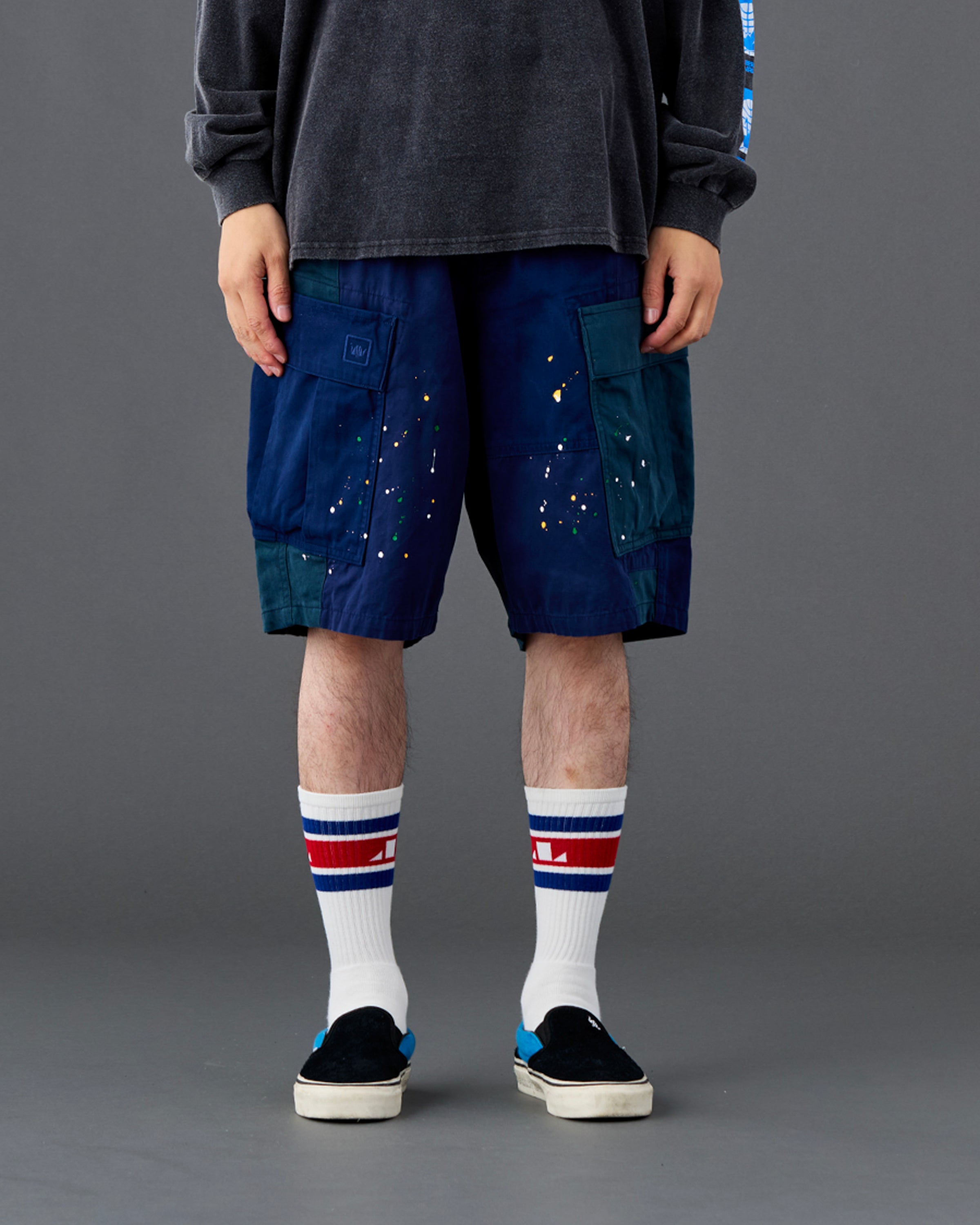 PATCHWORK BDU SHORTS