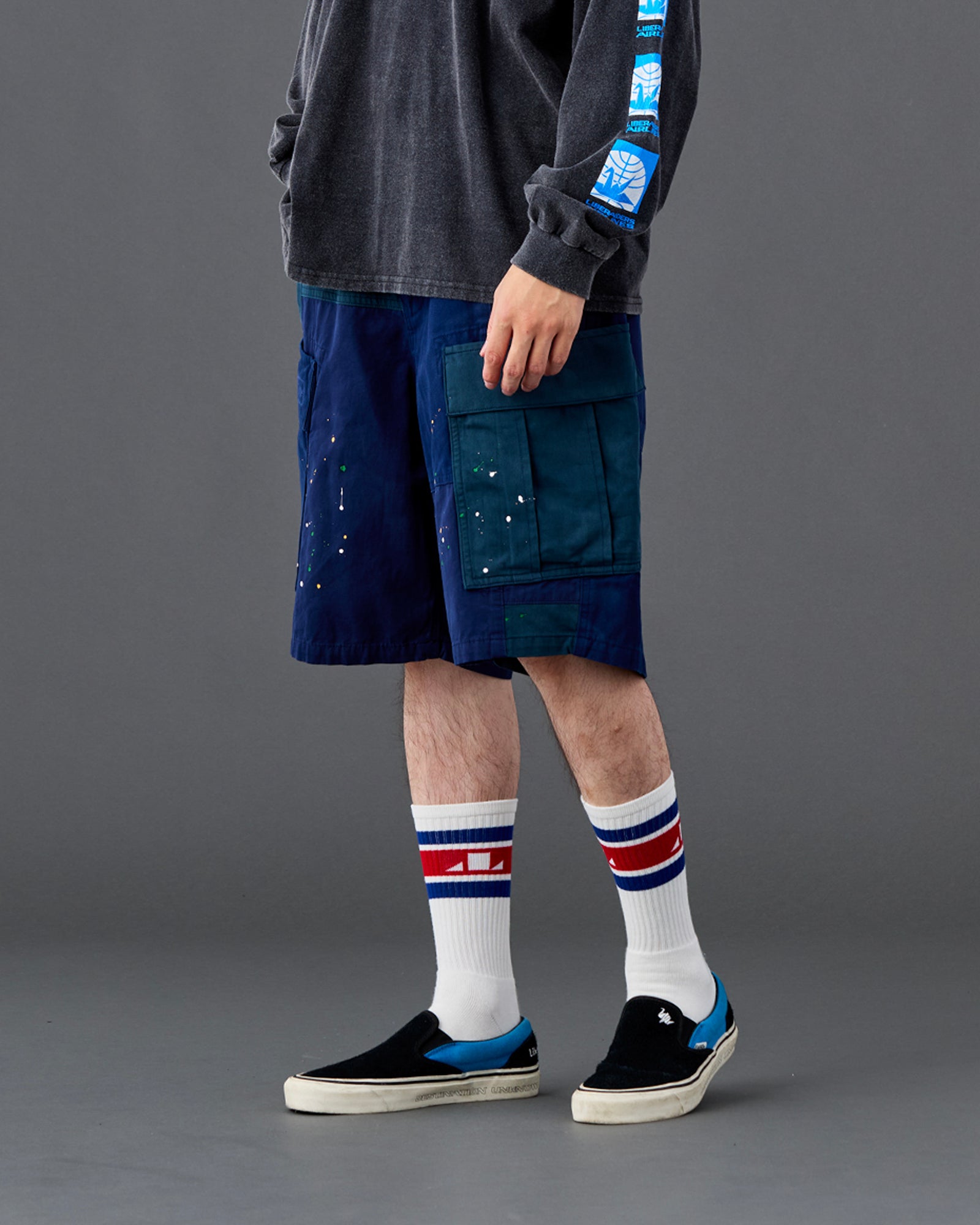 PATCHWORK BDU SHORTS