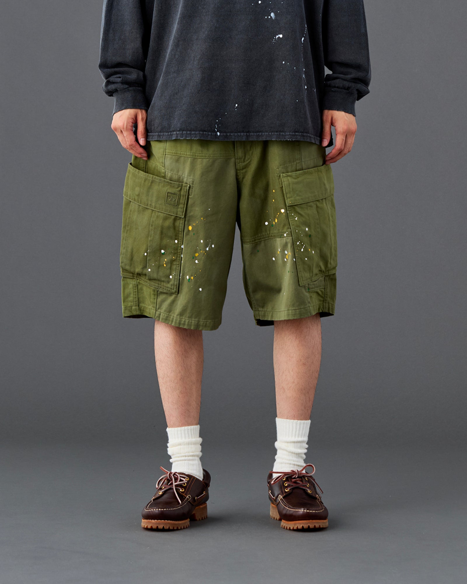 PATCHWORK BDU SHORTS