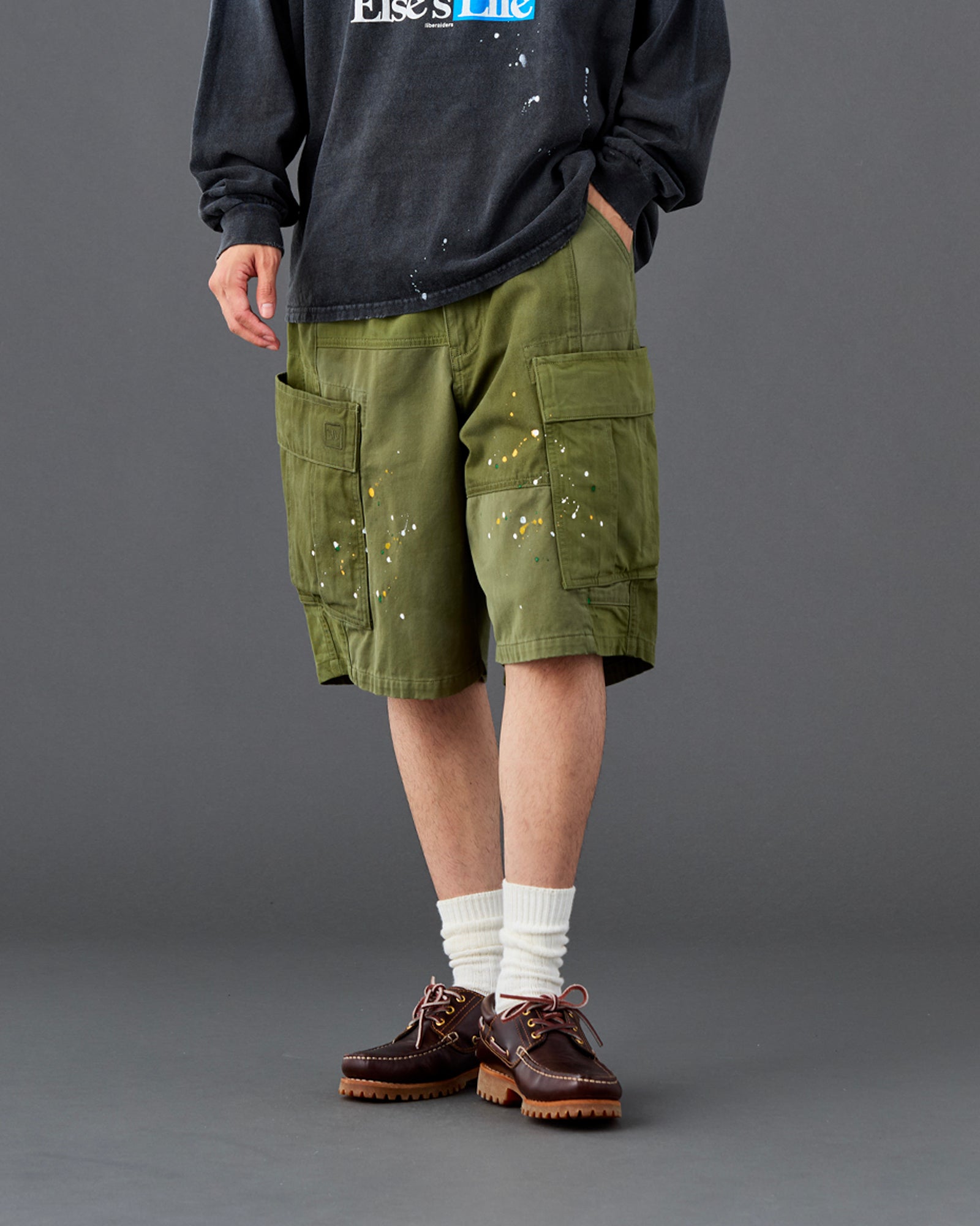 PATCHWORK BDU SHORTS