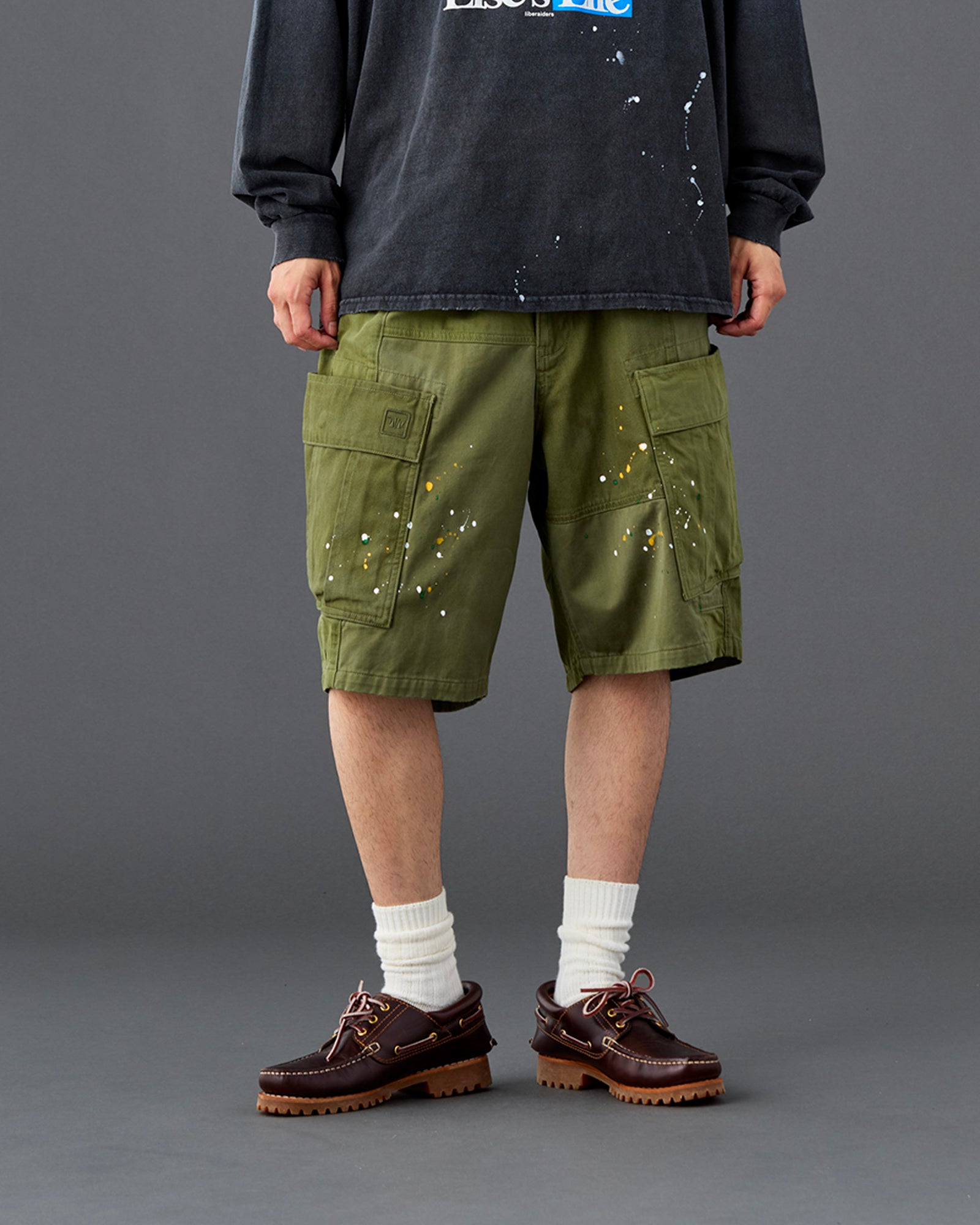 PATCHWORK BDU SHORTS