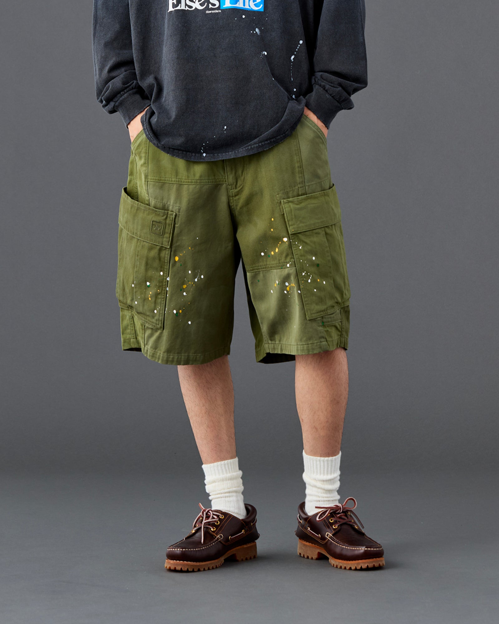 PATCHWORK BDU SHORTS