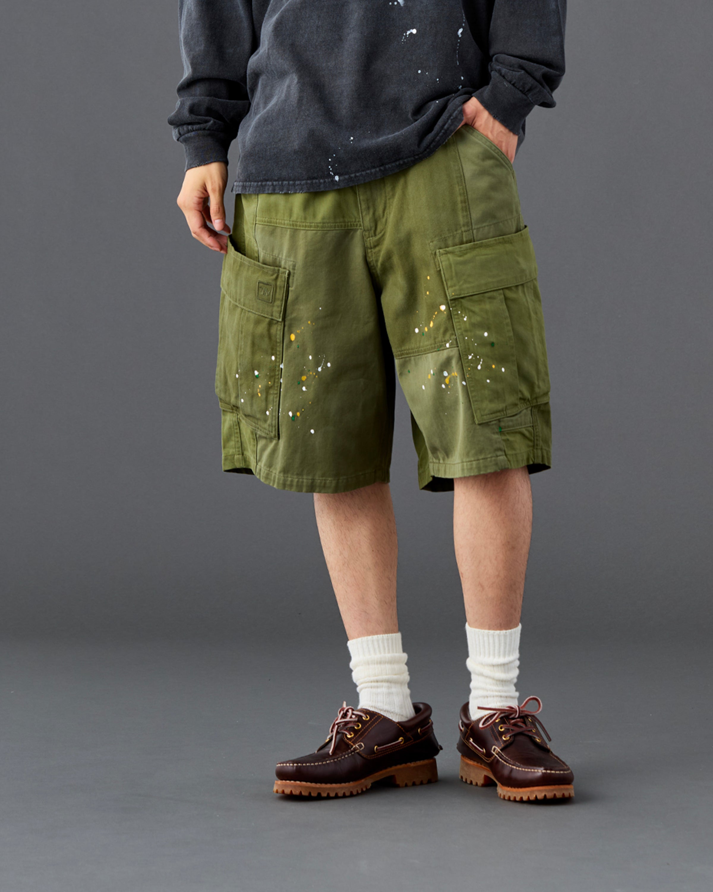 PATCHWORK BDU SHORTS