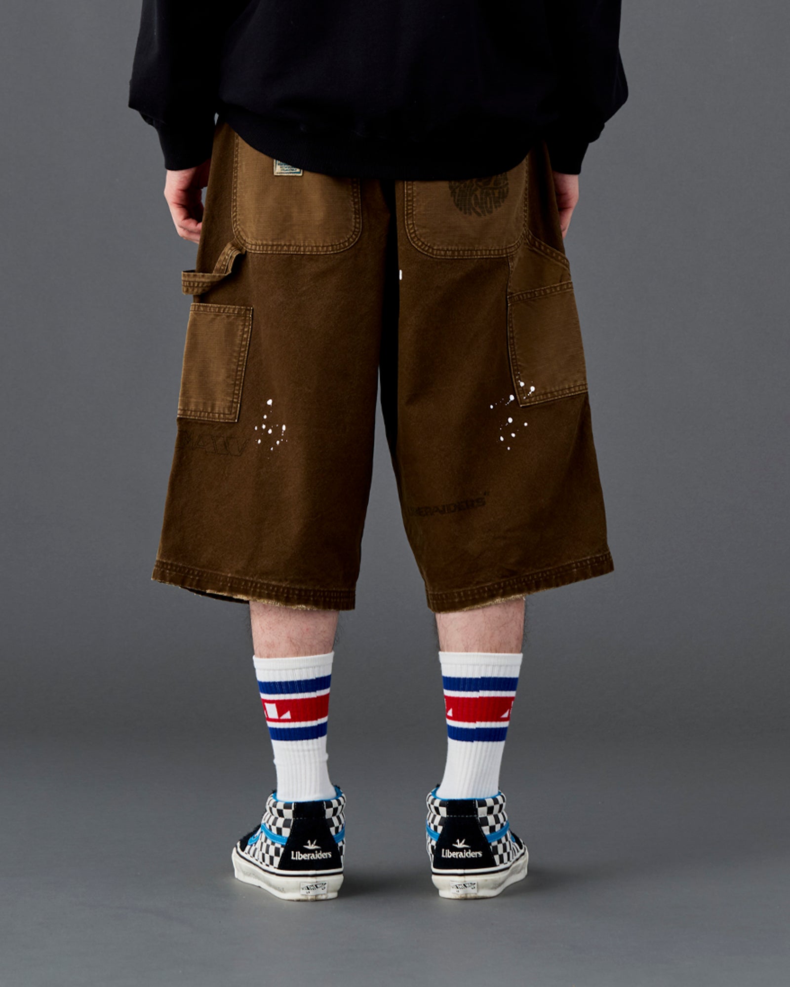 HANDWRITING CANVAS WORK SHORTS