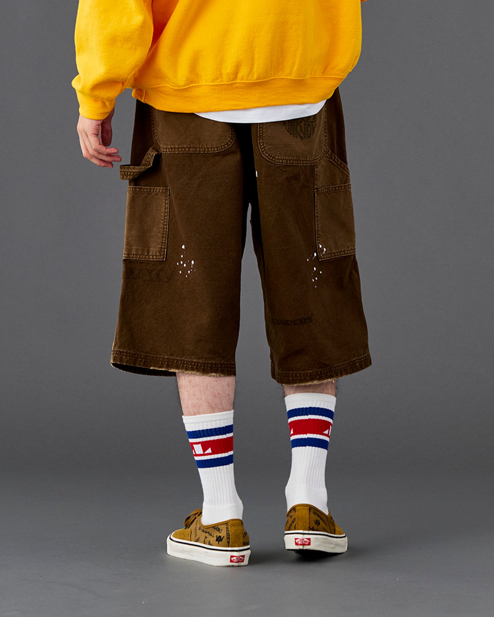 HANDWRITING CANVAS WORK SHORTS