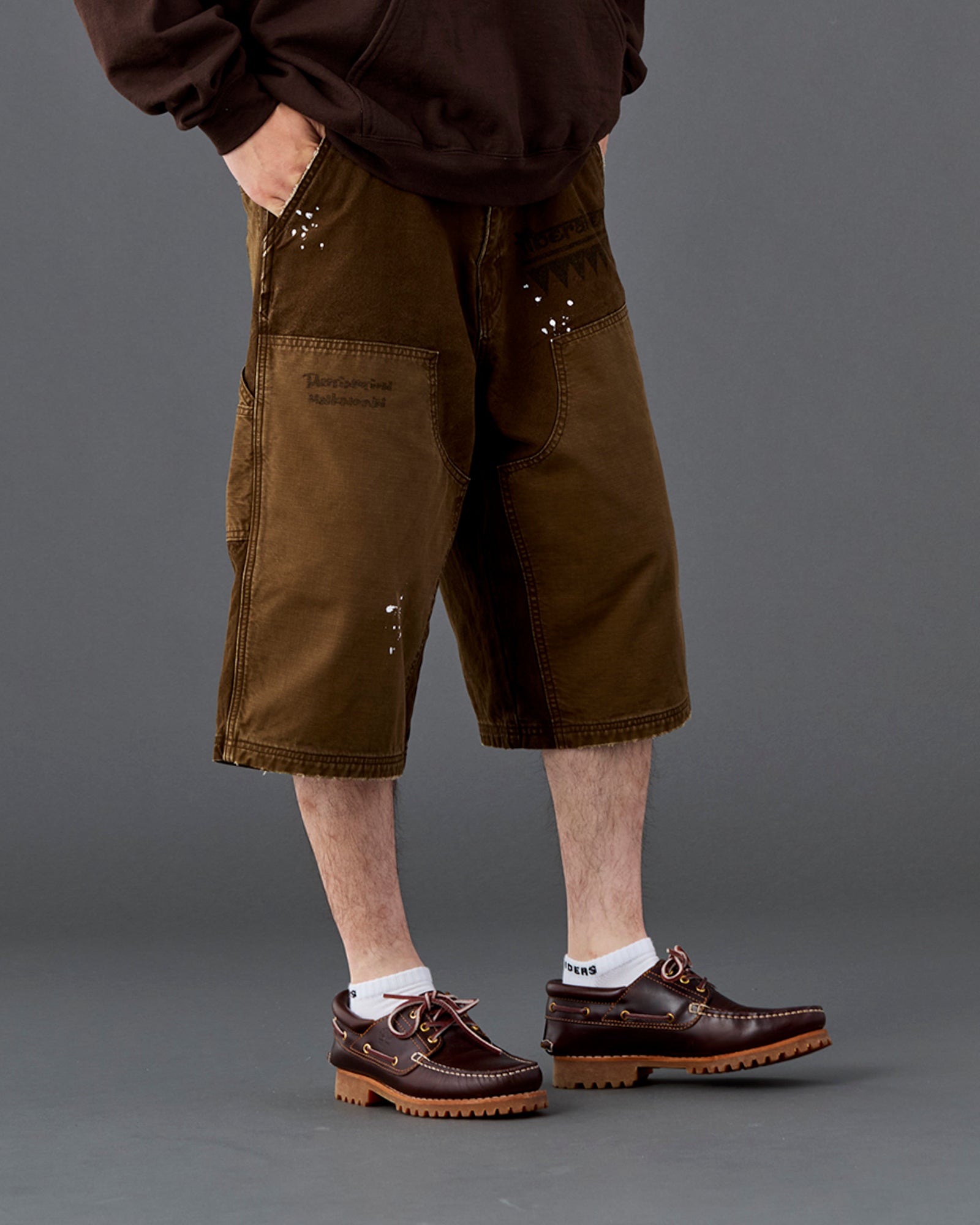 HANDWRITING CANVAS WORK SHORTS