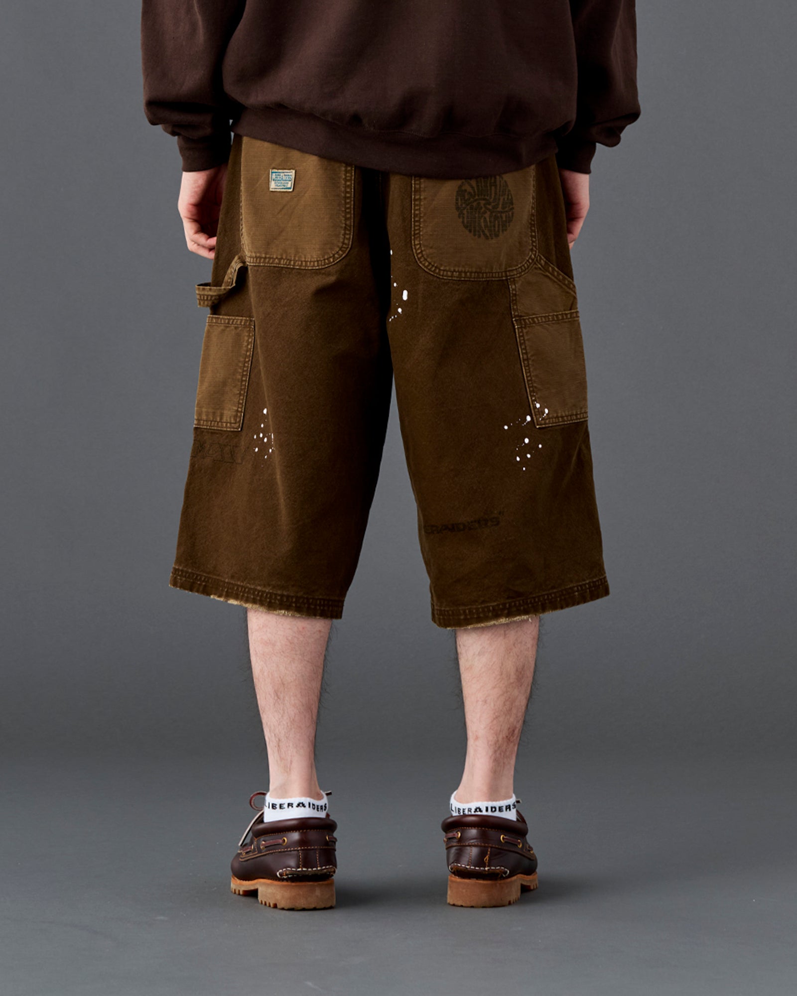 HANDWRITING CANVAS WORK SHORTS