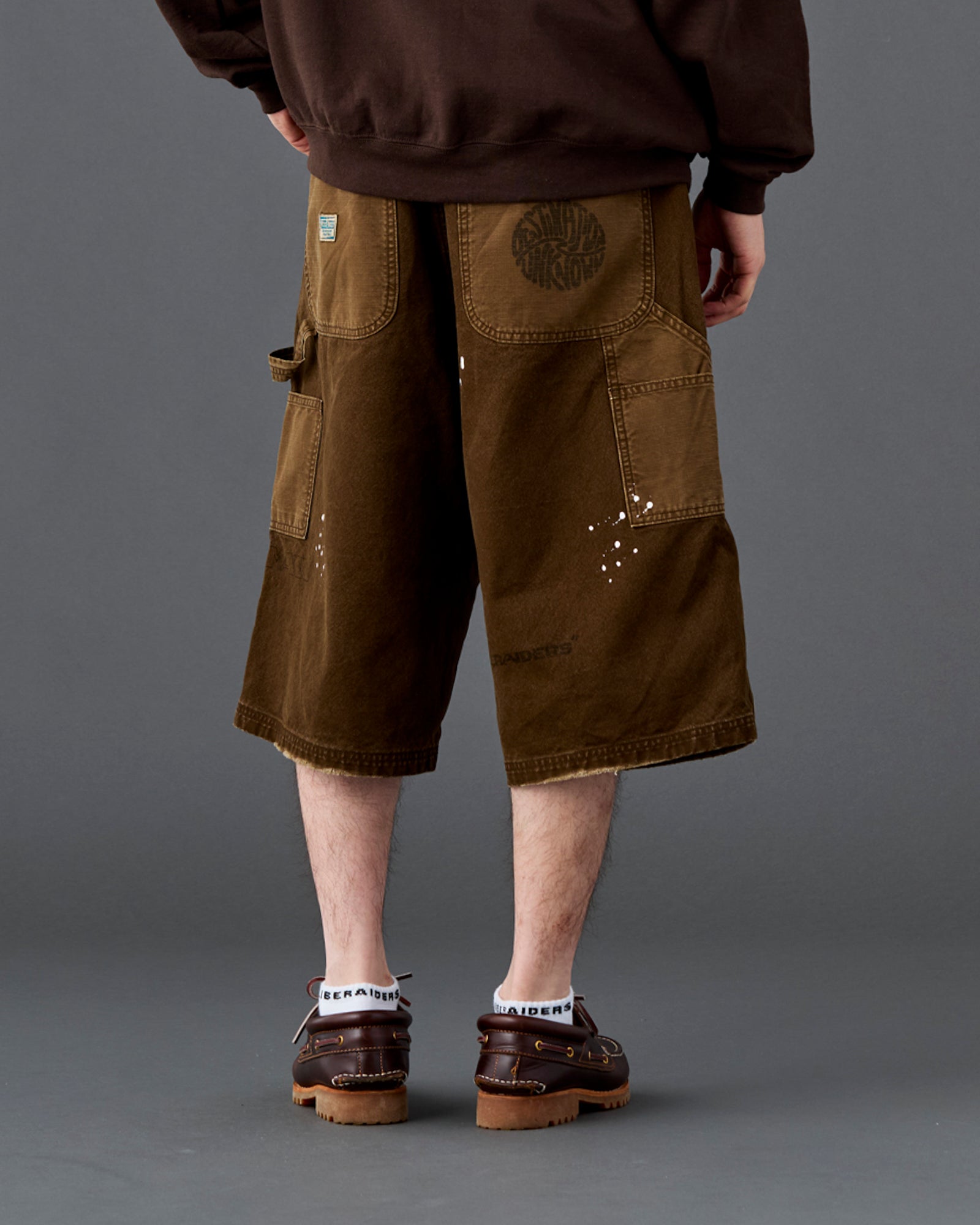 HANDWRITING CANVAS WORK SHORTS