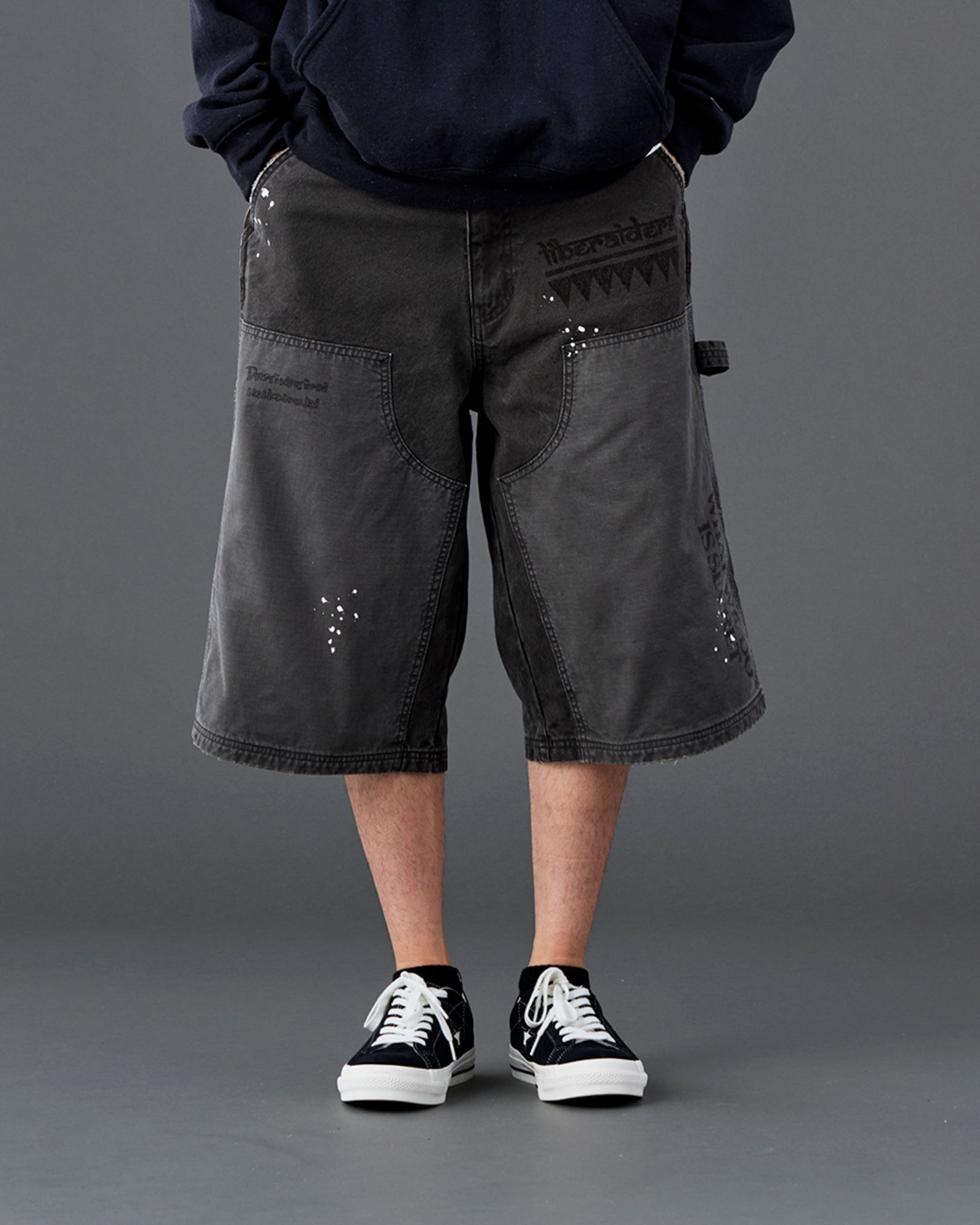 HANDWRITING CANVAS WORK SHORTS