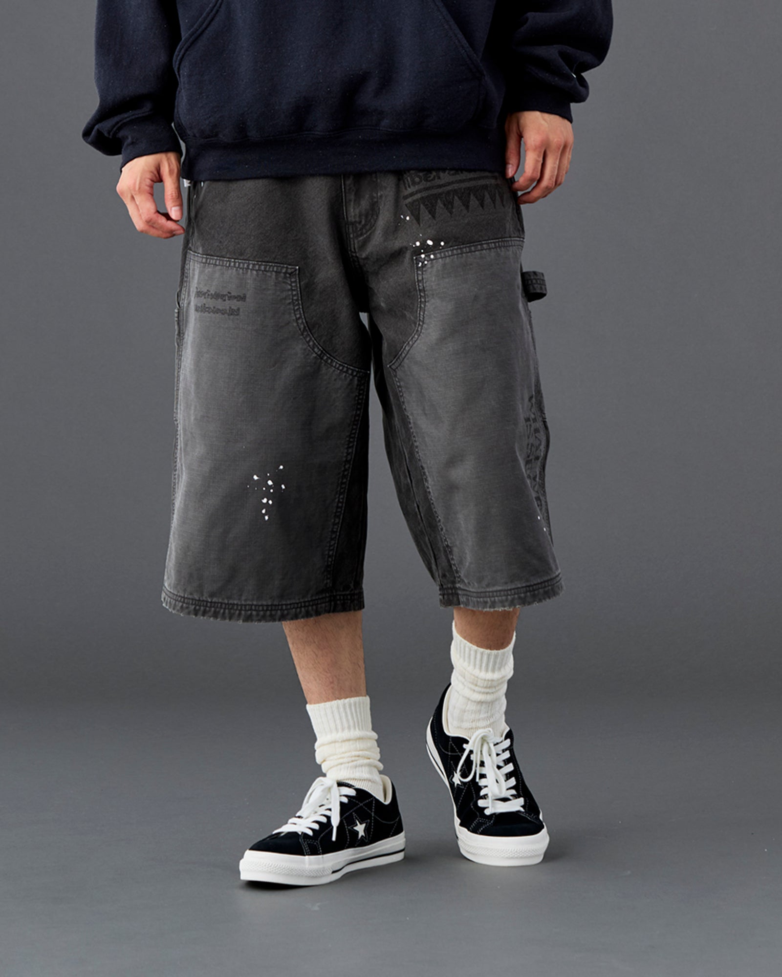HANDWRITING CANVAS WORK SHORTS