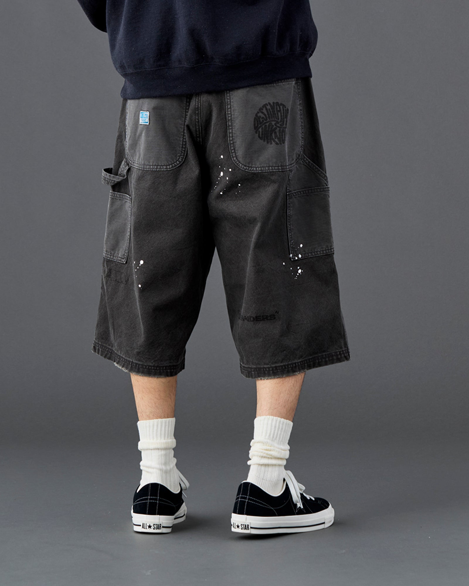 HANDWRITING CANVAS WORK SHORTS