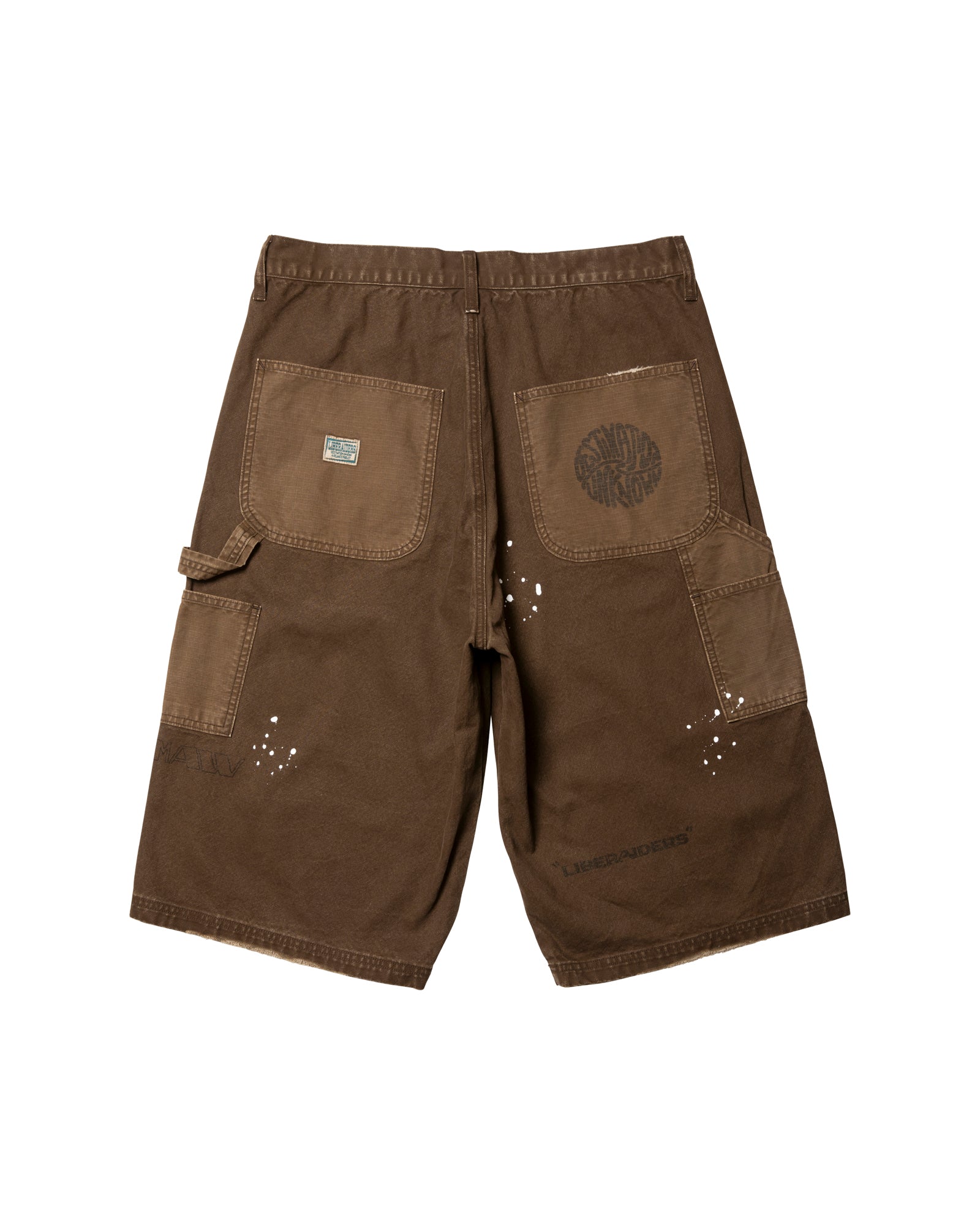 HANDWRITING CANVAS WORK SHORTS