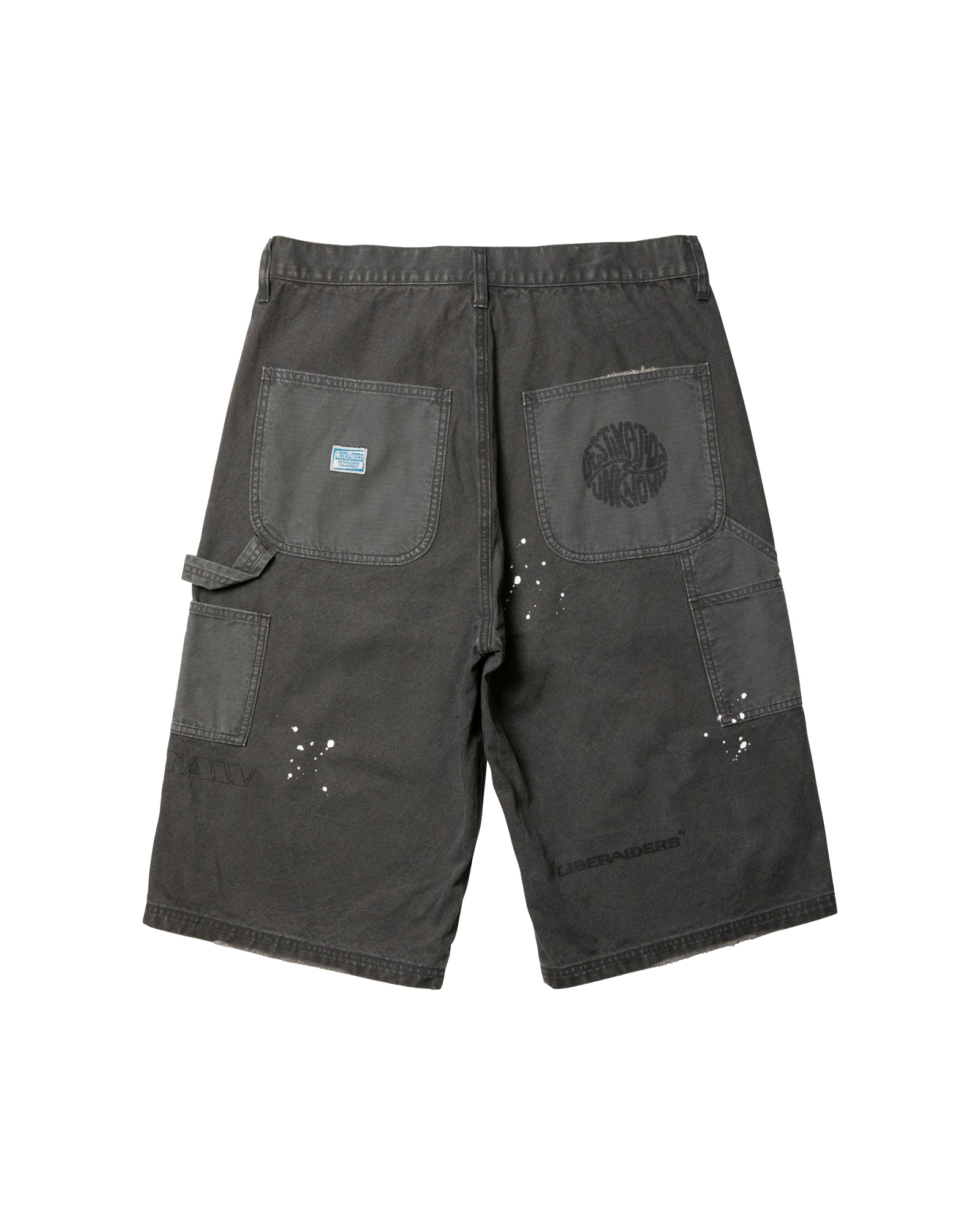 HANDWRITING CANVAS WORK SHORTS