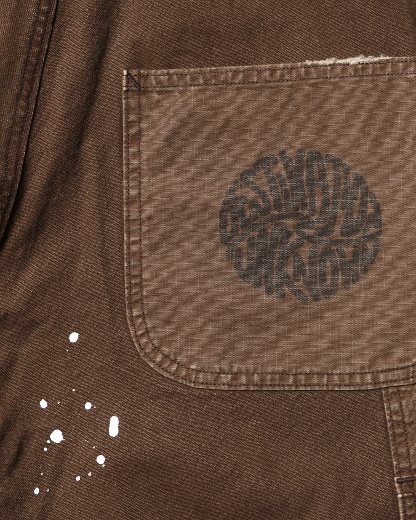 HANDWRITING CANVAS WORK SHORTS