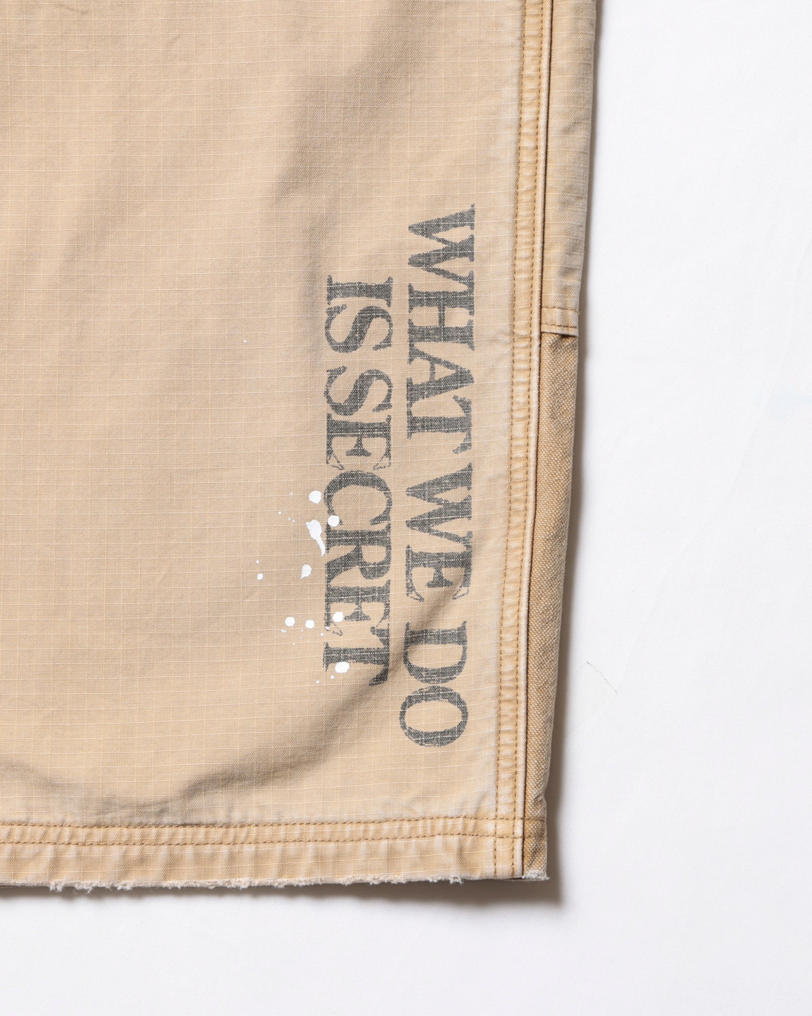 HANDWRITING CANVAS WORK SHORTS