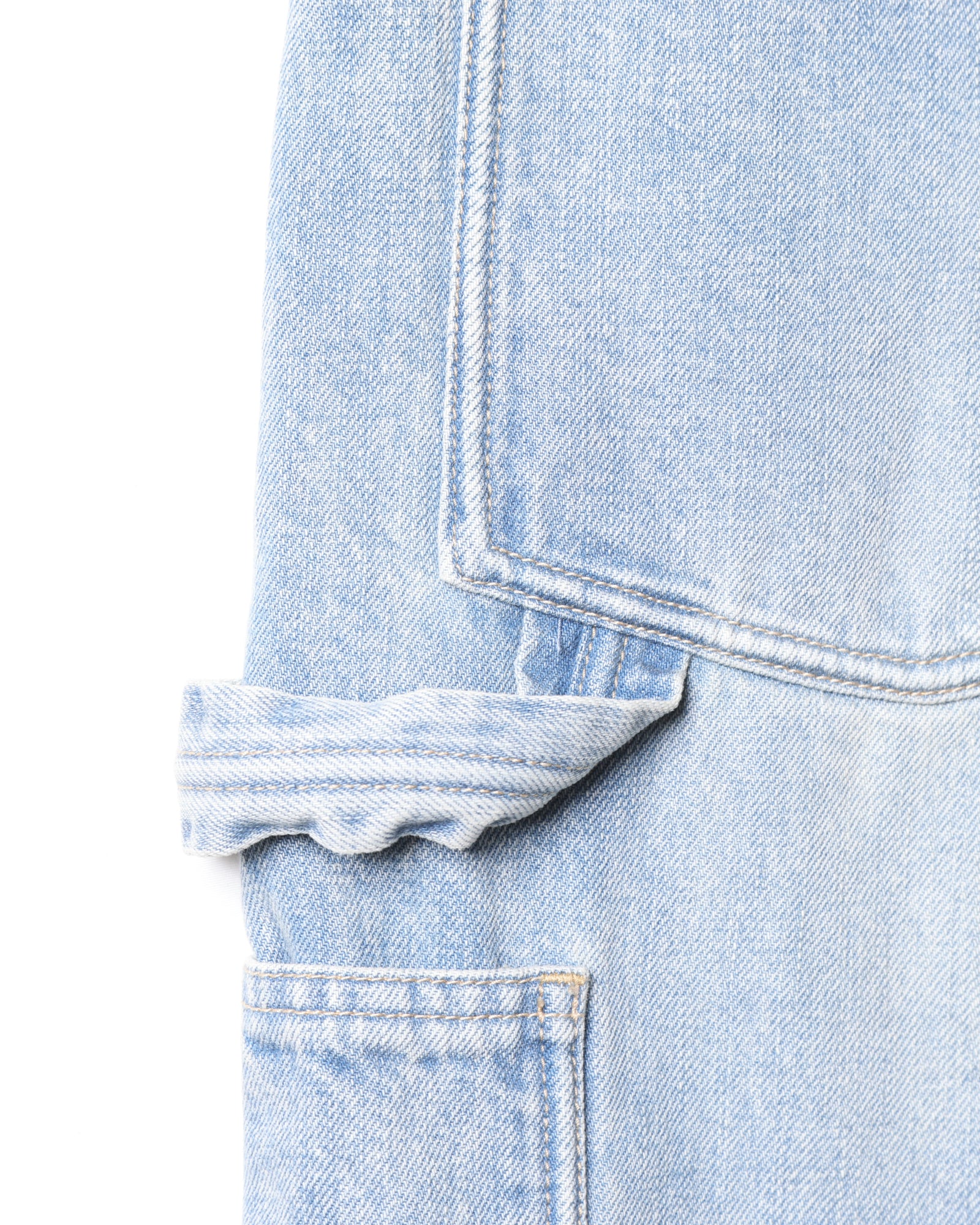 DAMAGED DENIM BUGGY SHORTS