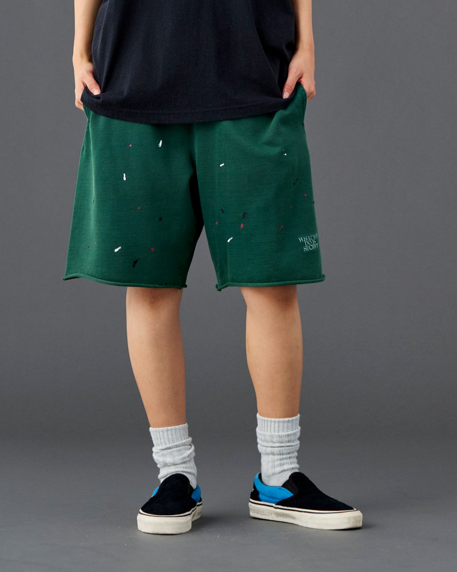 PIGMENT DYED SWEAT SHORTS