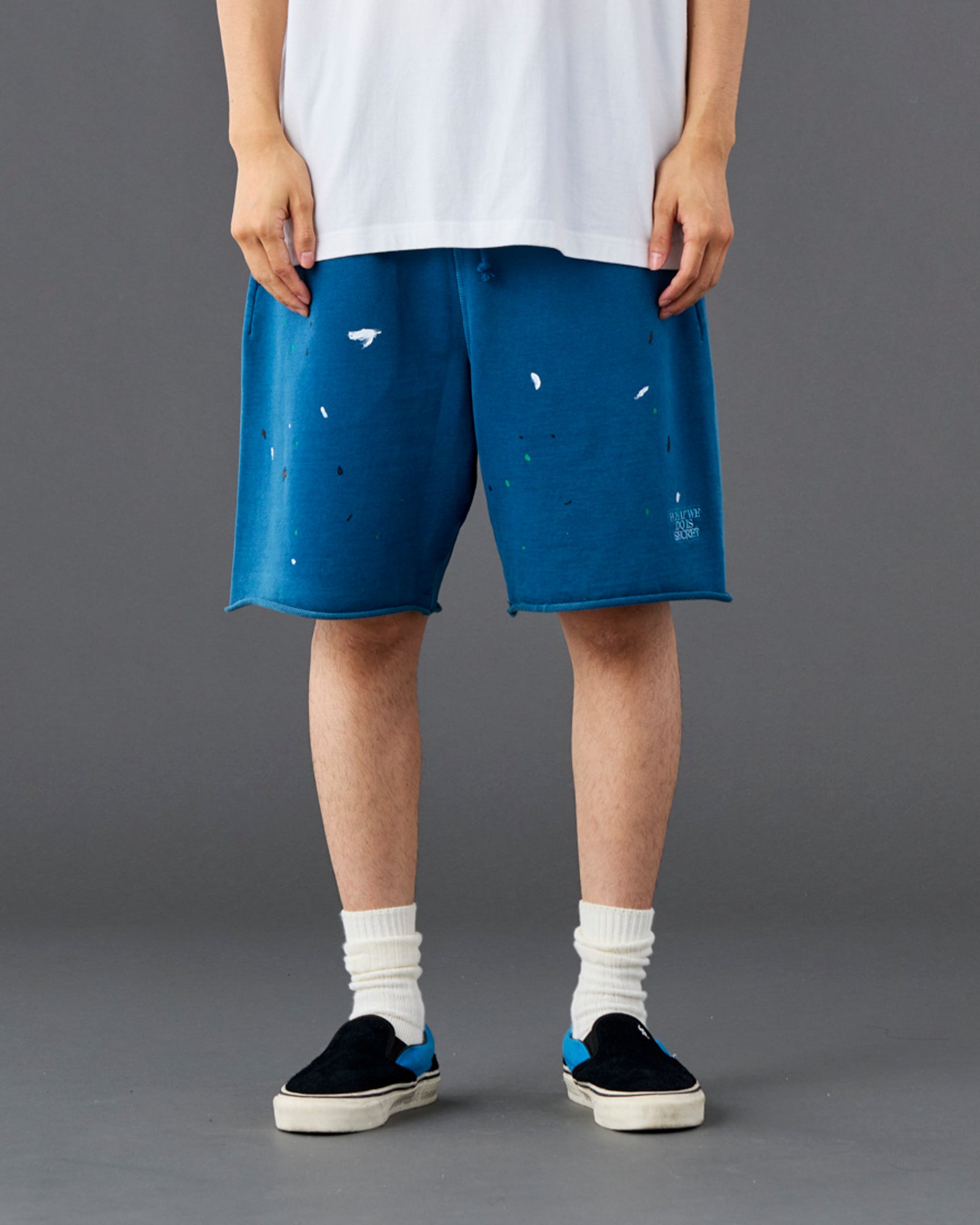 PIGMENT DYED SWEAT SHORTS