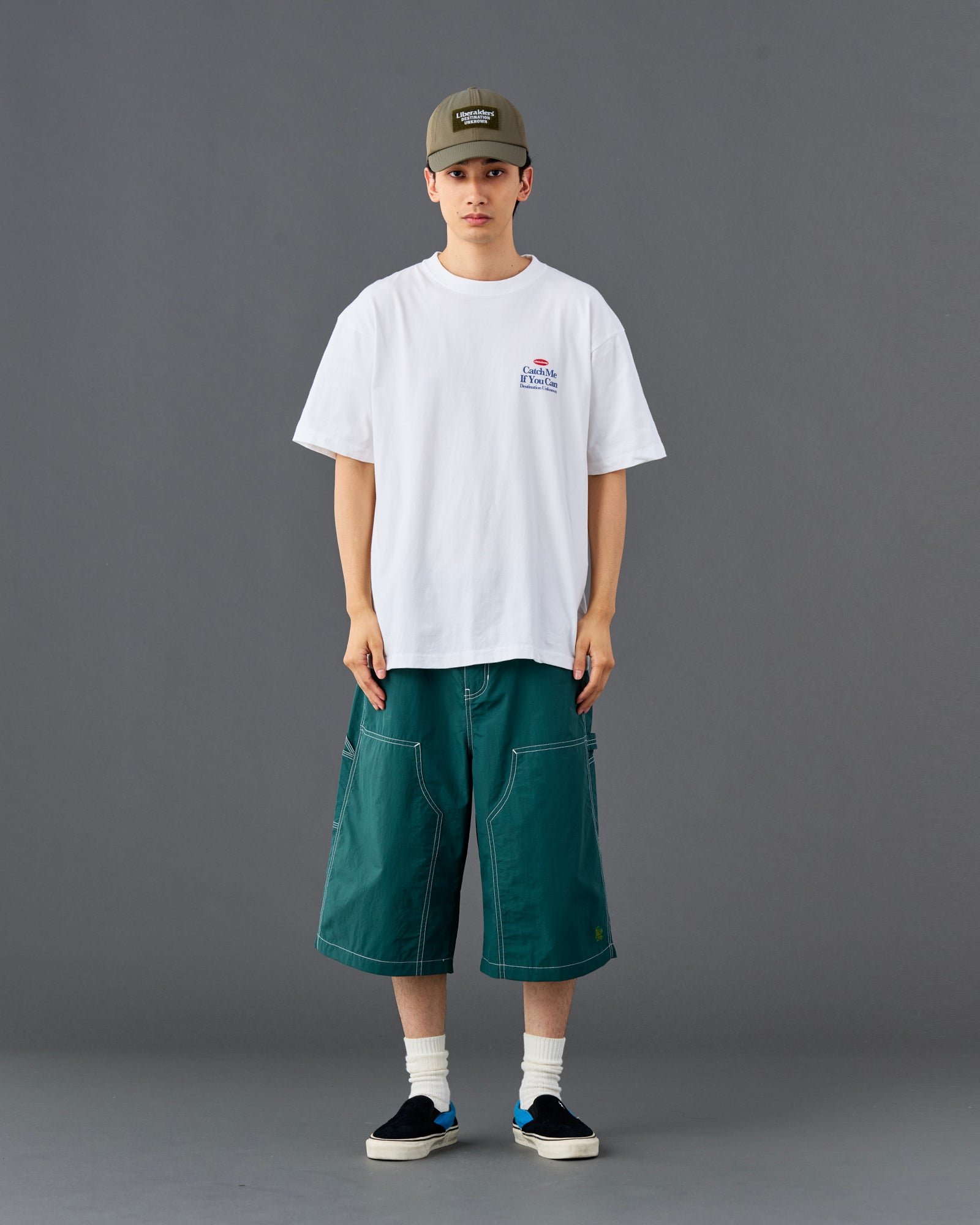 NYLON PAINTER SHORTS