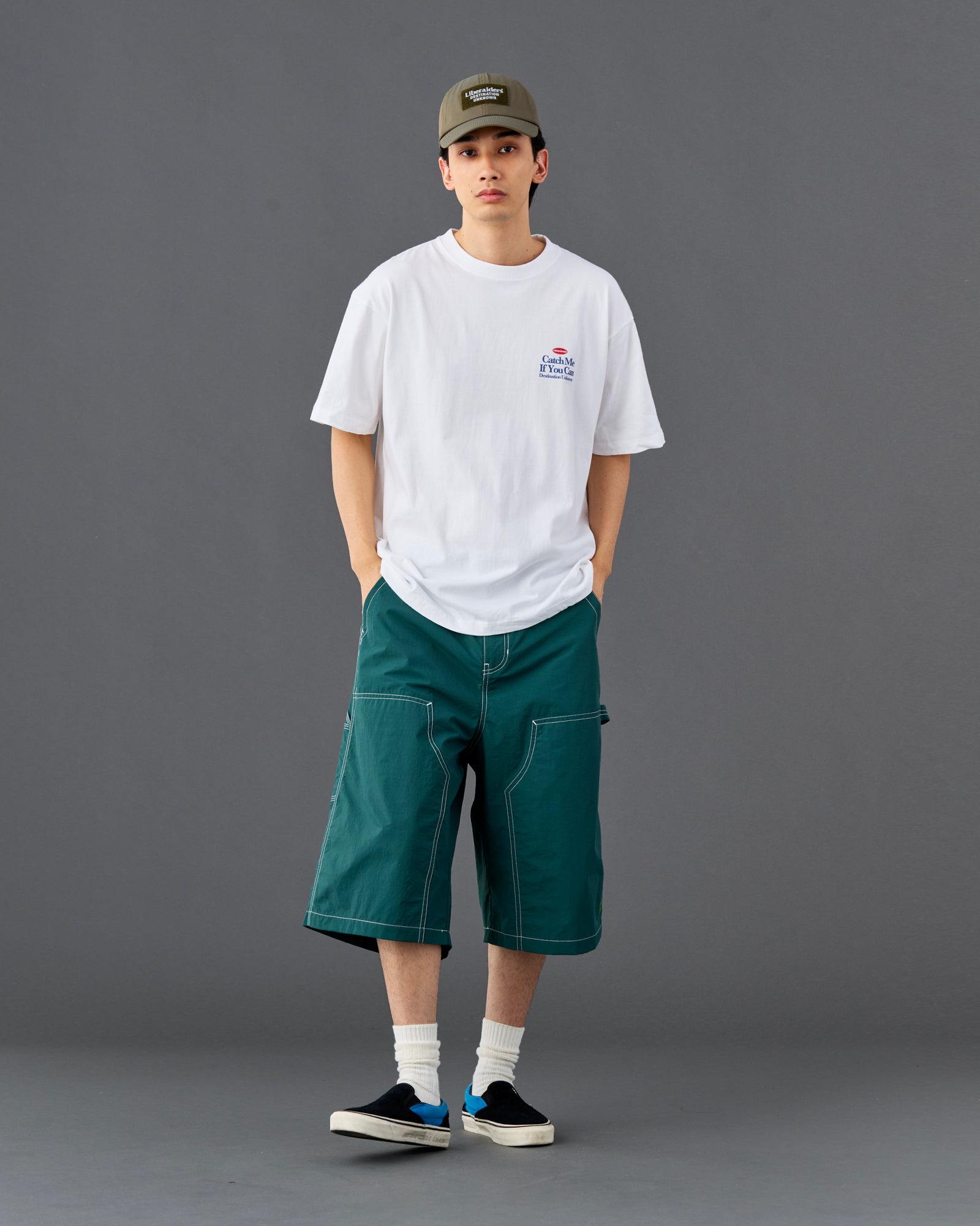 NYLON PAINTER SHORTS