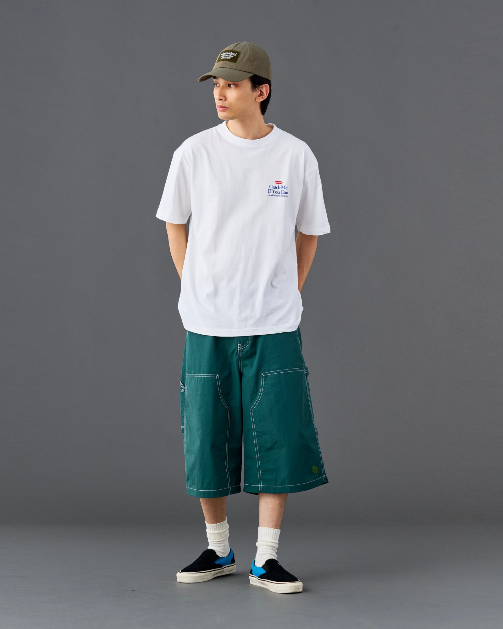 NYLON PAINTER SHORTS