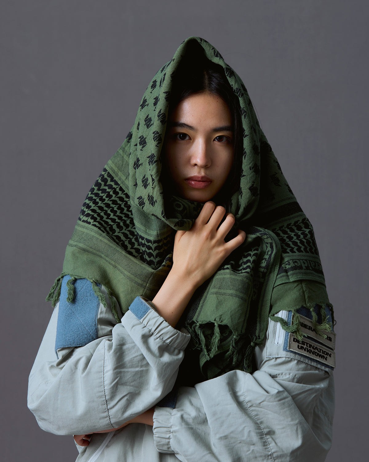 LR JACQUARD STOLE