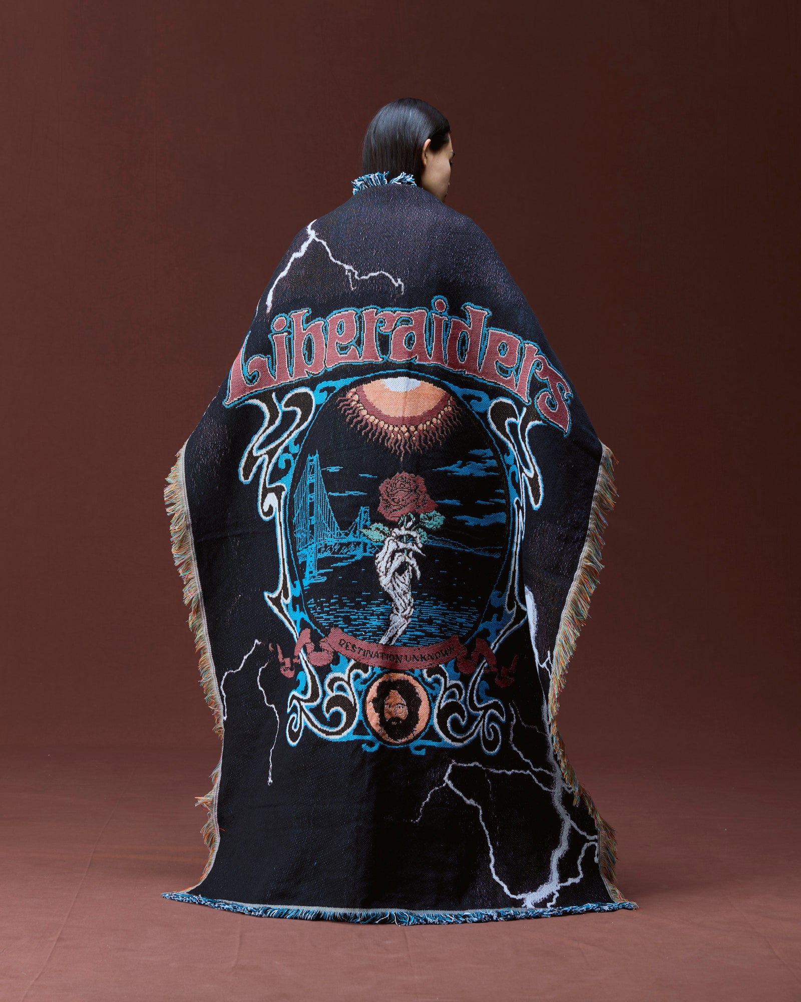 DEAD ROSE THROW BLANKET