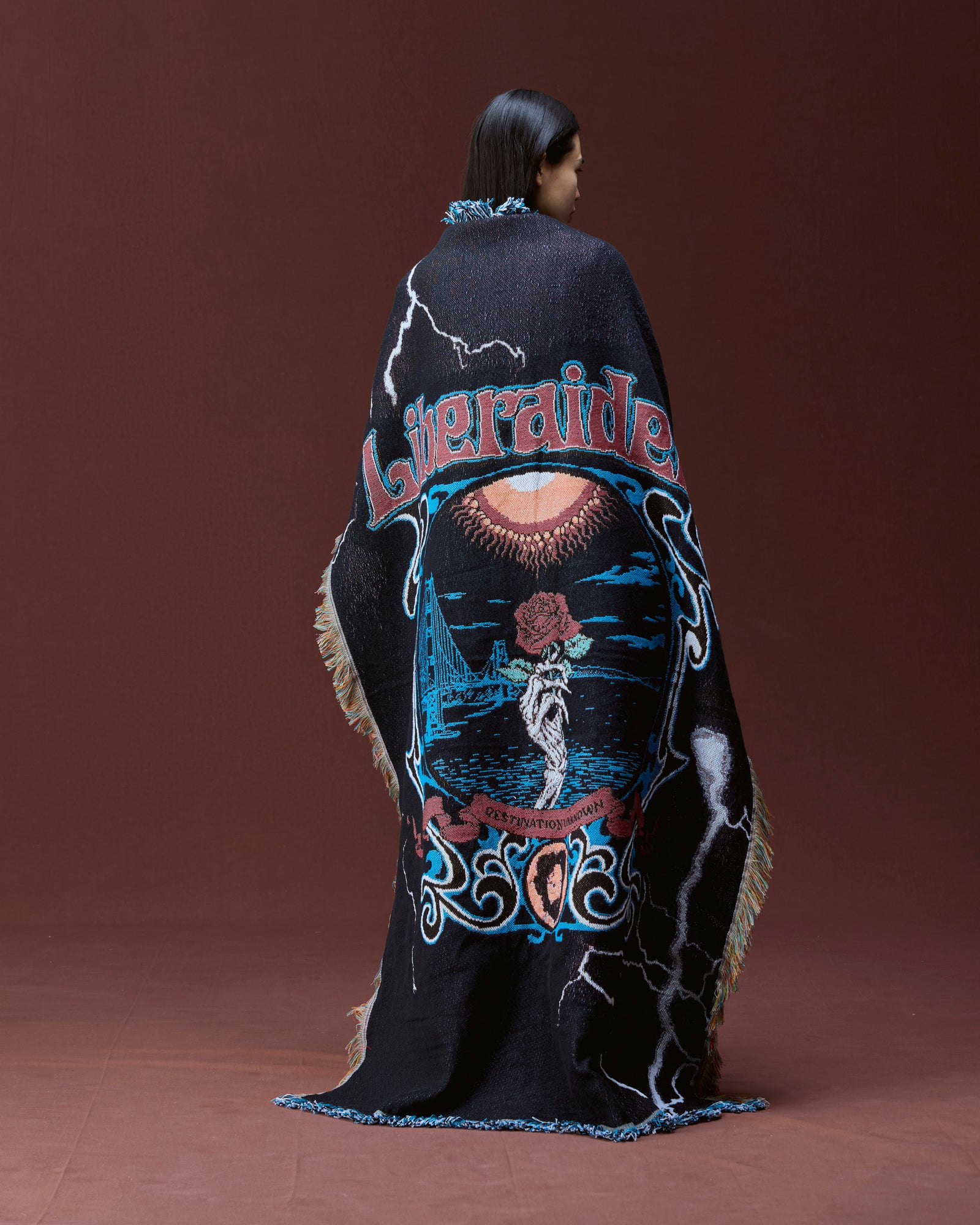 DEAD ROSE THROW BLANKET