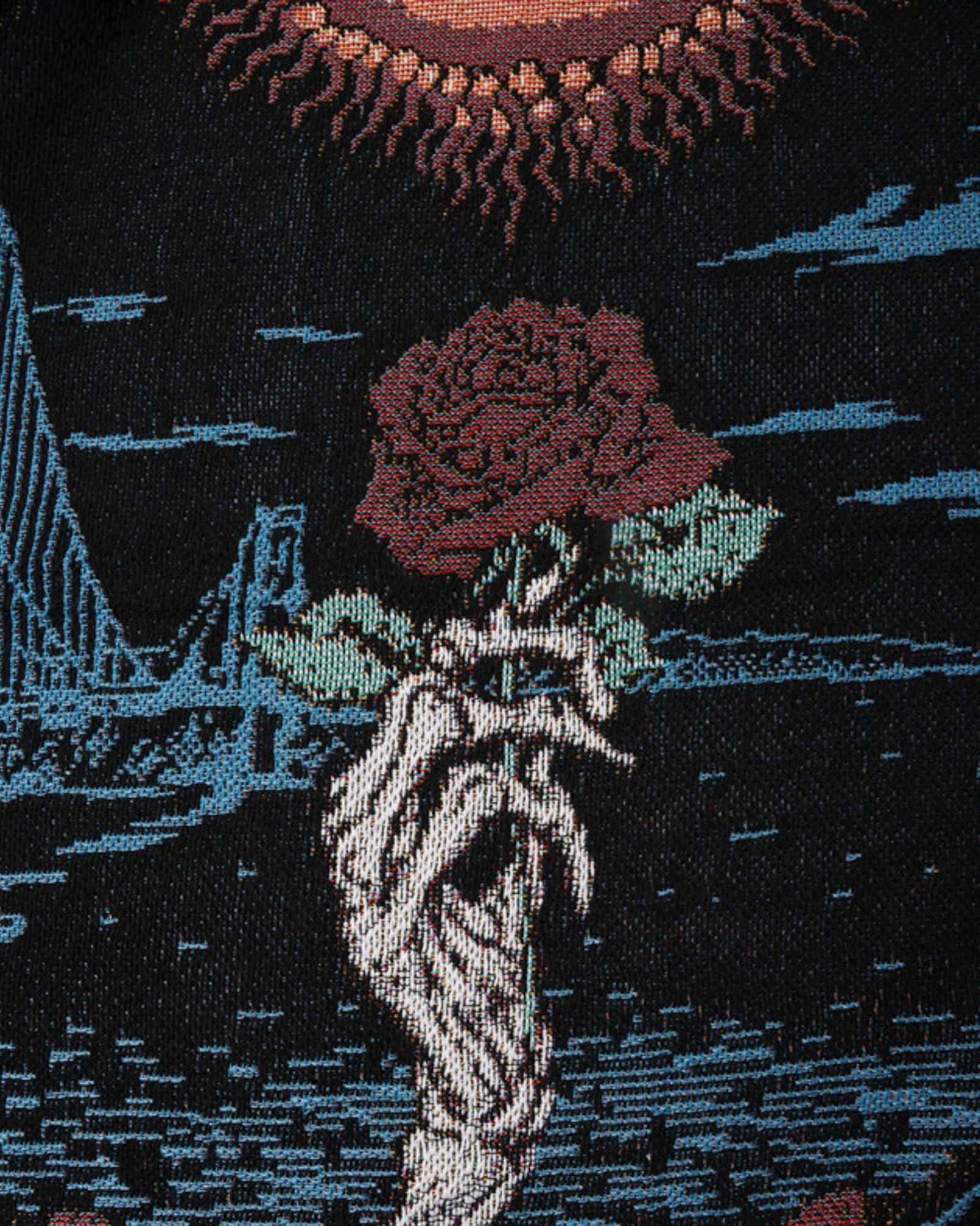 DEAD ROSE THROW BLANKET